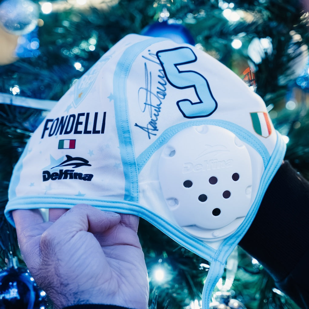 Calotta Pallanuoto Bianca Personalizzata 2026