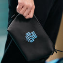 Pochette Nera con Ricamo Azzurro - ProReccoStore